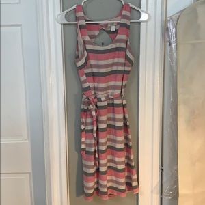 Linen belted dress from Loft
